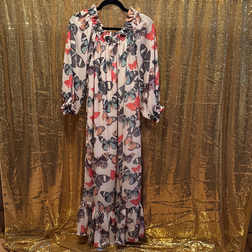 Eugenia Fernández Floral Maxi Dress